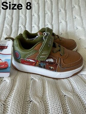 Disney Cars Lightning McQueen Mater Sneakers 8 Boys Toddler Shoes NEW Sneaker